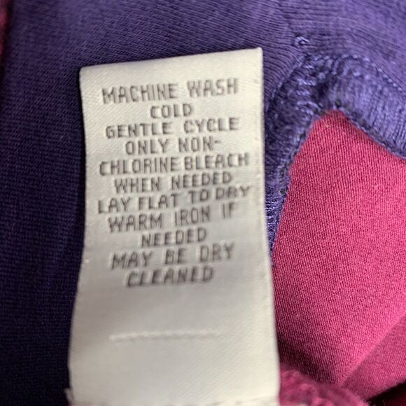 Soft Surroundings Tunic Top Womens Large Purples 3/4 Sleeve Knit Cover up - Picture 9 of 14